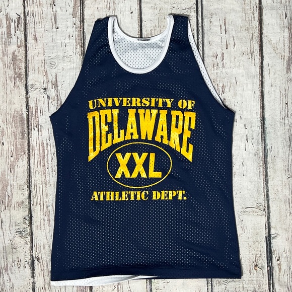 University of Delaware Athletic Tank Top Jersey Summer Basketball Collegiate - Picture 1 of 3